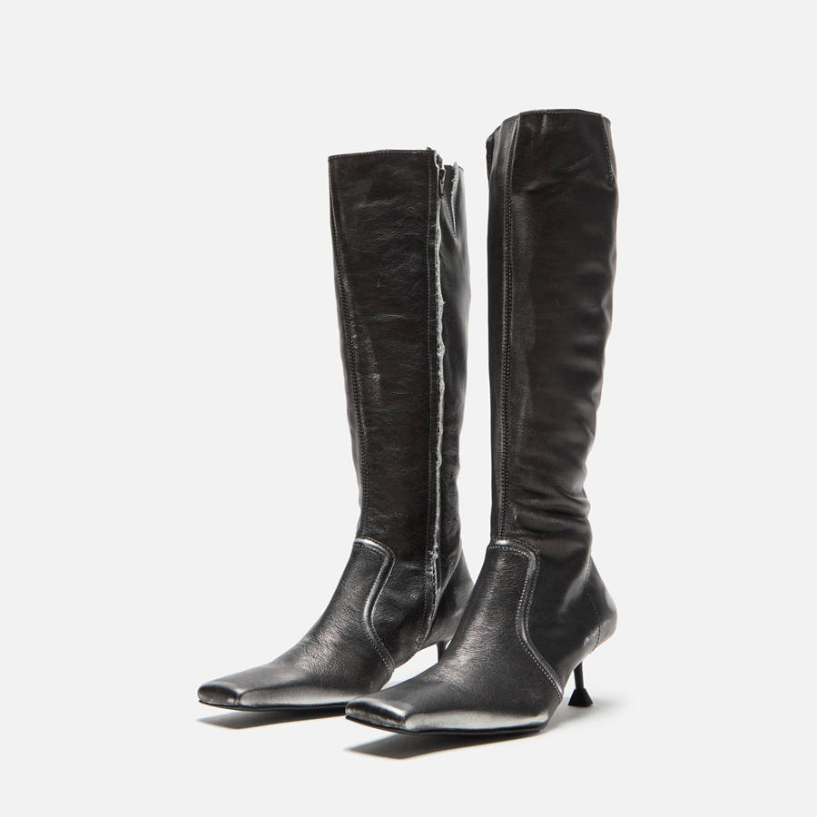 Black Grey Women Kith Miista Vikki Tall Boots | 1893-ZIWKQ