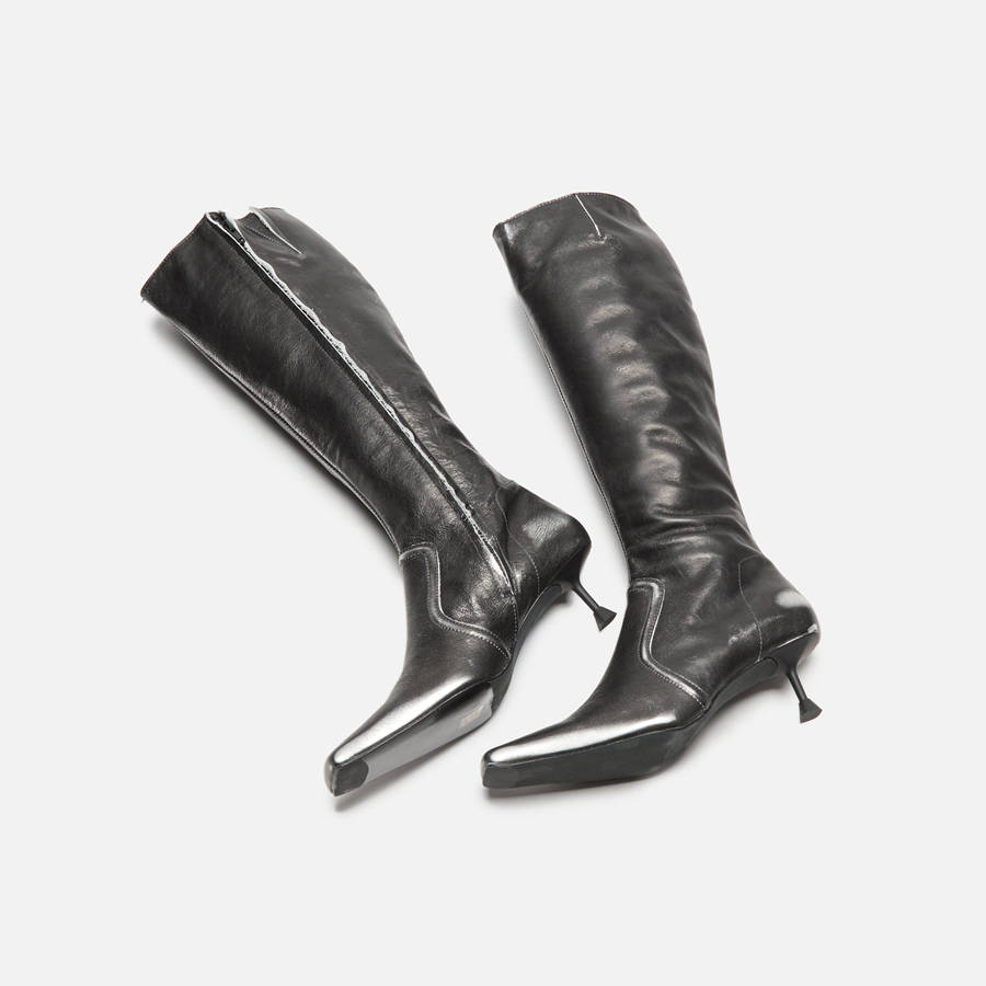Black Grey Women Kith Miista Vikki Tall Boots | 1893-ZIWKQ