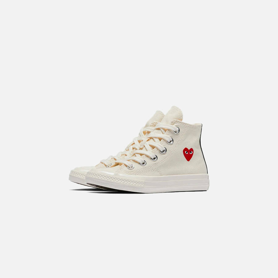 Black Kids' Kith Comme Des Garçons Play x Converse Chuck 70 High Top Sneakers | 6124-JSNEX