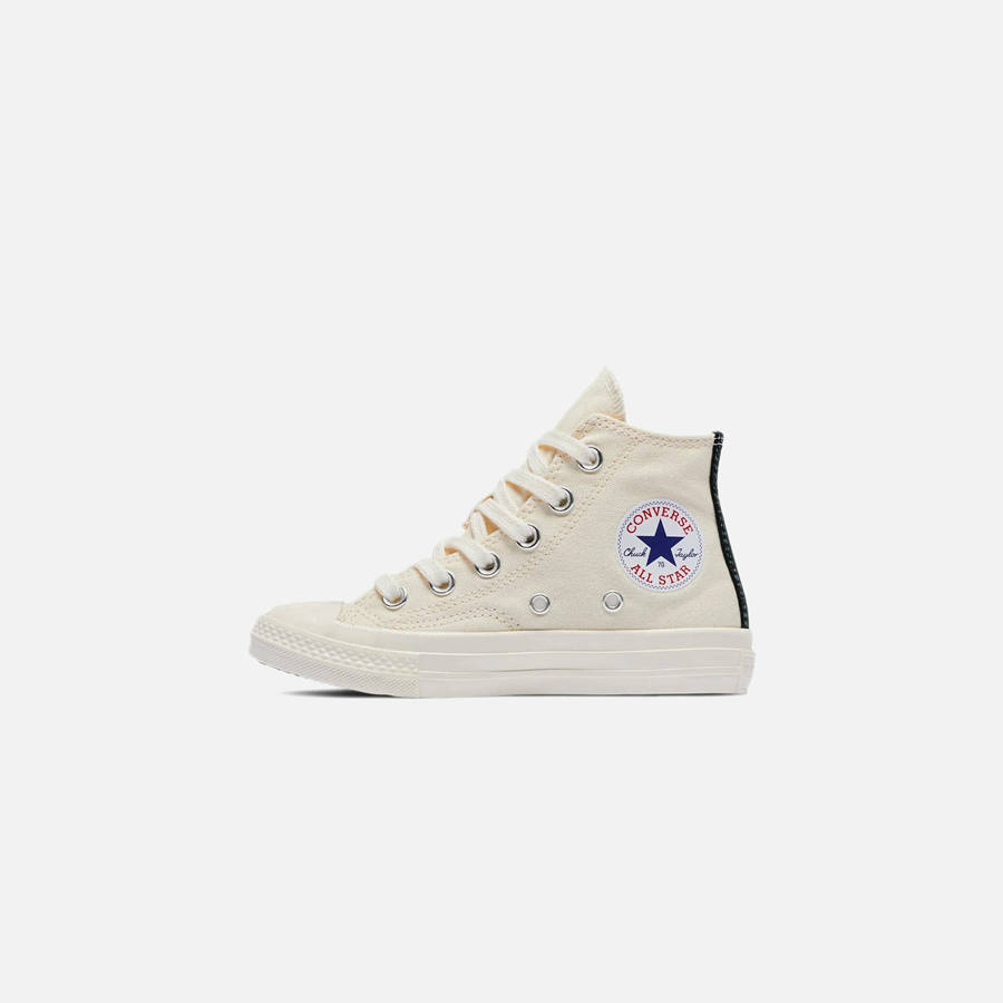 Black Kids' Kith Comme Des Garçons Play x Converse Chuck 70 High Top Sneakers | 6124-JSNEX