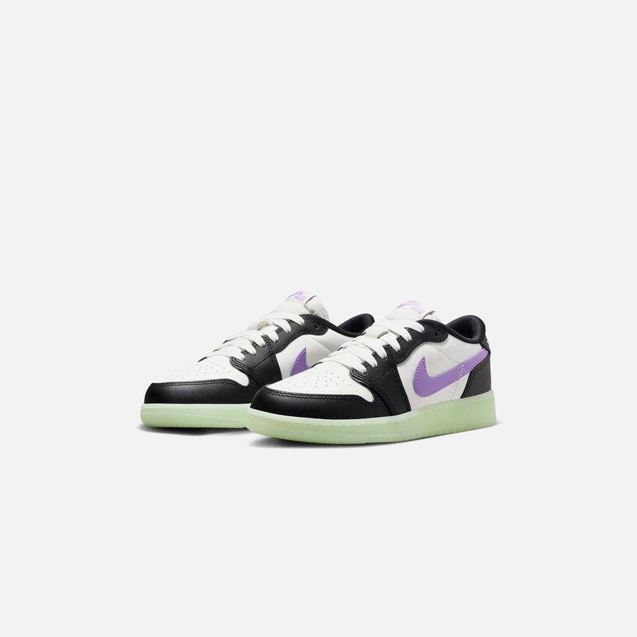 Black Kids' Kith Jordan GS Air Jordan 1 Retro Low OG Sneakers | 5678-OZIHN