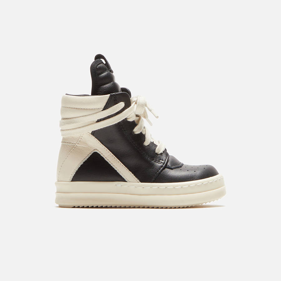 Black Kids' Kith Rick Owens Baby Geobasket Sneakers | 1390-ZJPAG