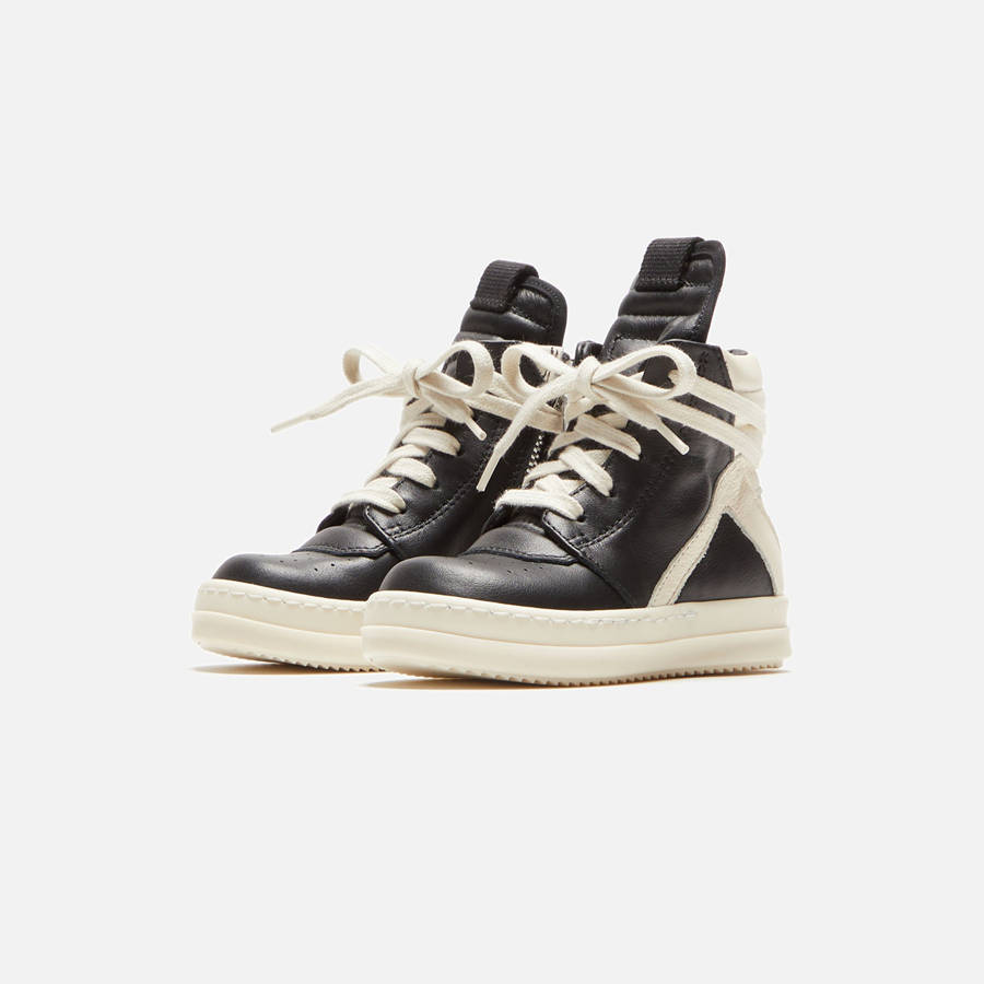 Black Kids' Kith Rick Owens Baby Geobasket Sneakers | 1390-ZJPAG
