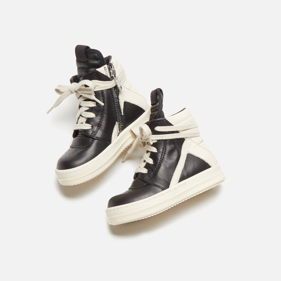Black Kids' Kith Rick Owens Baby Geobasket Sneakers | 1390-ZJPAG