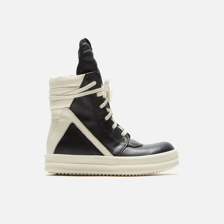 Black Kids' Kith Rick Owens Geobasket Sneakers | 1460-PGBXV