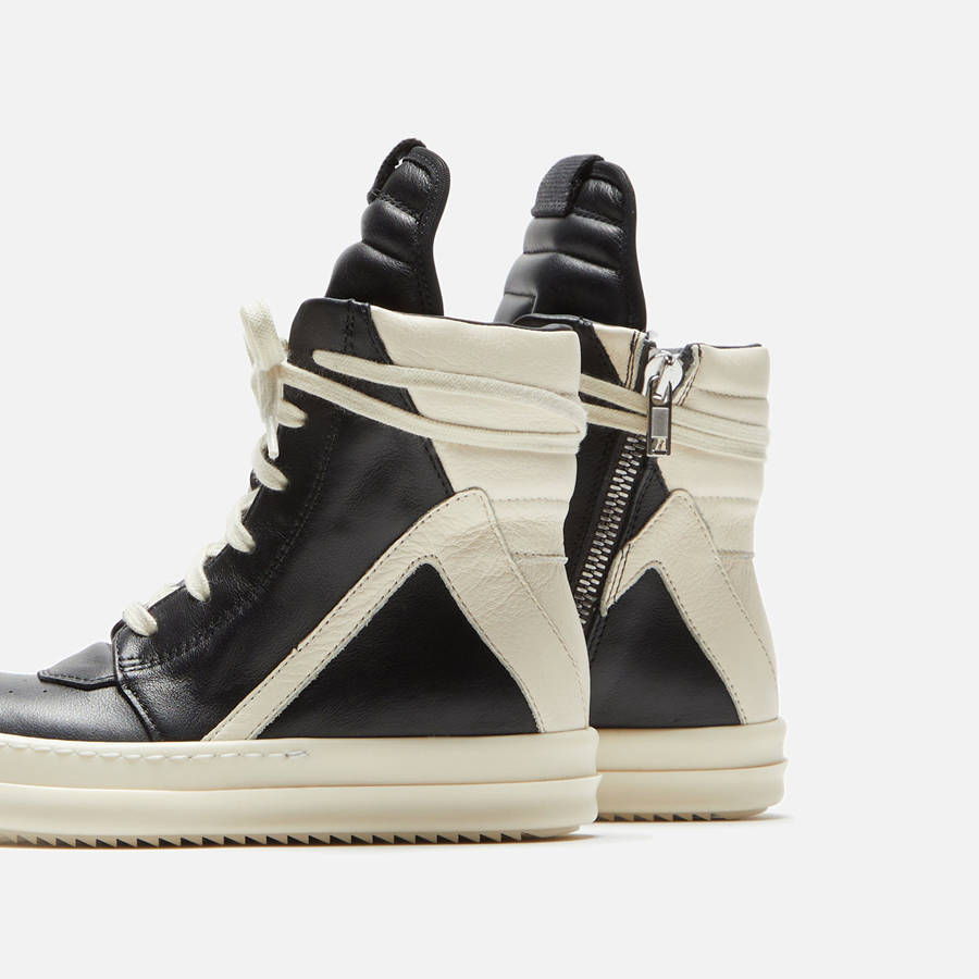 Black Kids' Kith Rick Owens Geobasket Sneakers | 1460-PGBXV