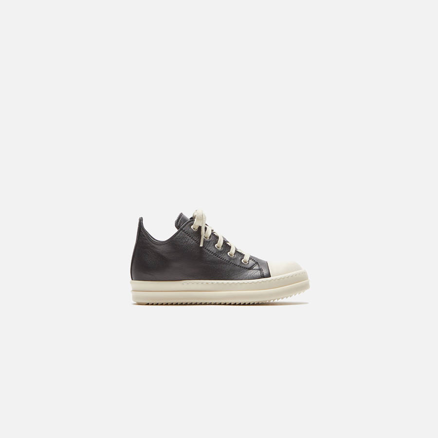 Black Kids' Kith Rick Owens Scarpe Pelle Low Sneakers | 1794-FOTHP