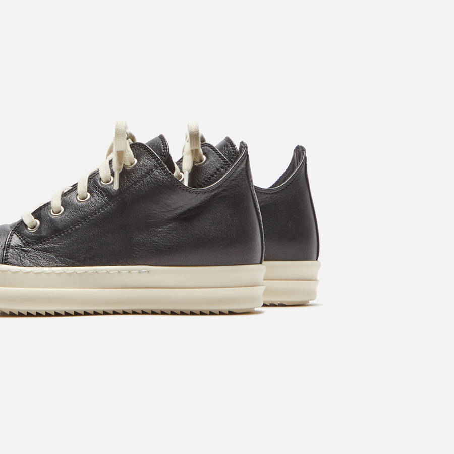 Black Kids' Kith Rick Owens Scarpe Pelle Low Sneakers | 1794-FOTHP