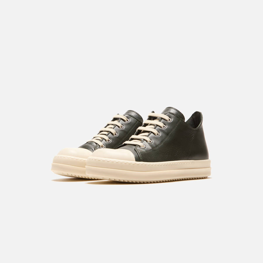 Black Kids' Kith Rick Owens Scarpe Pelle Low Sneakers | 3201-PEYIN