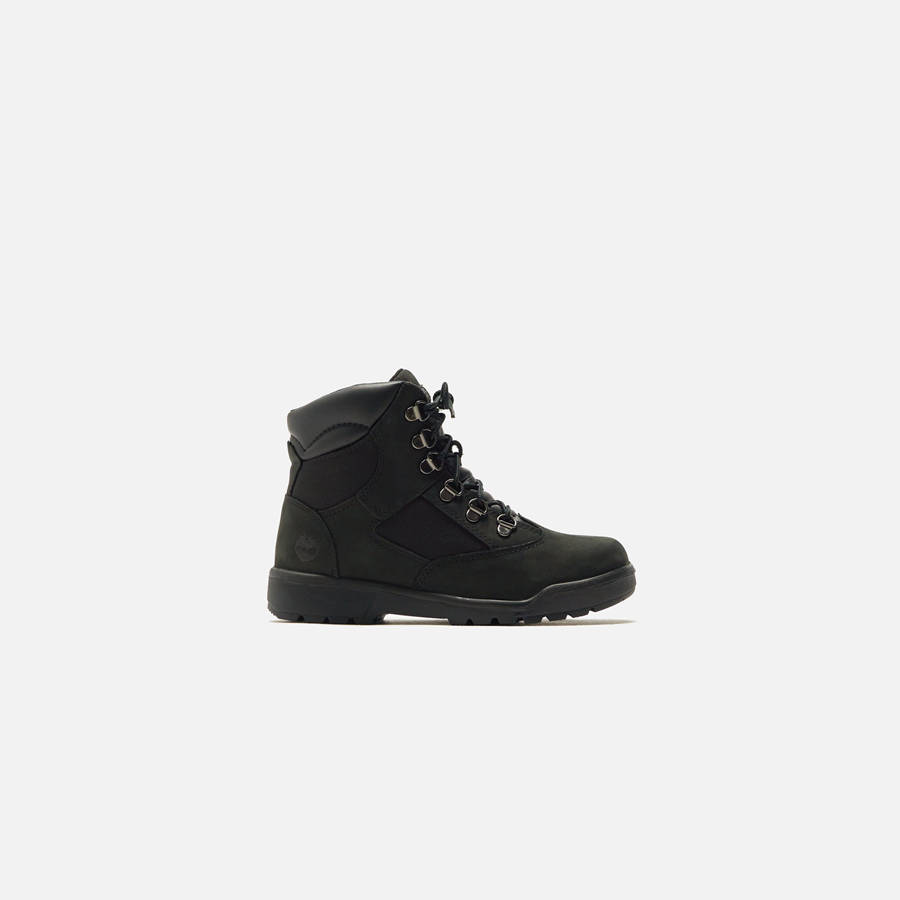 Black Kids' Kith Timberland Grade School Field Boots | 0835-YBIGX