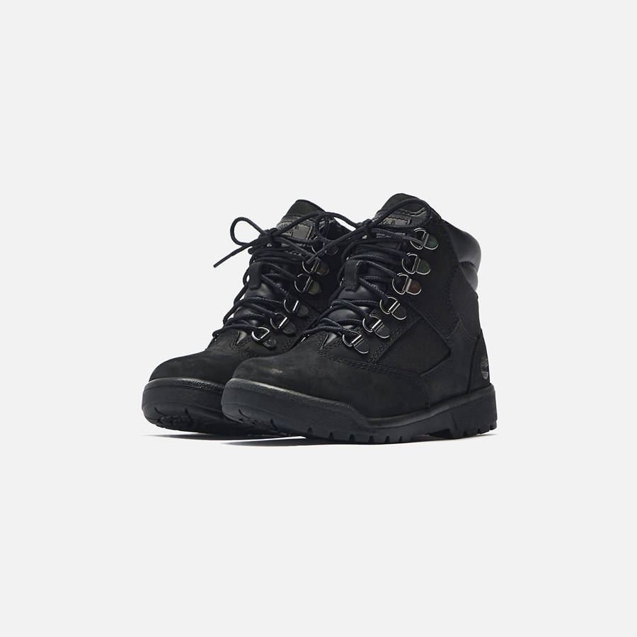 Black Kids' Kith Timberland Pre-School Field Boots | 2409-TDJML