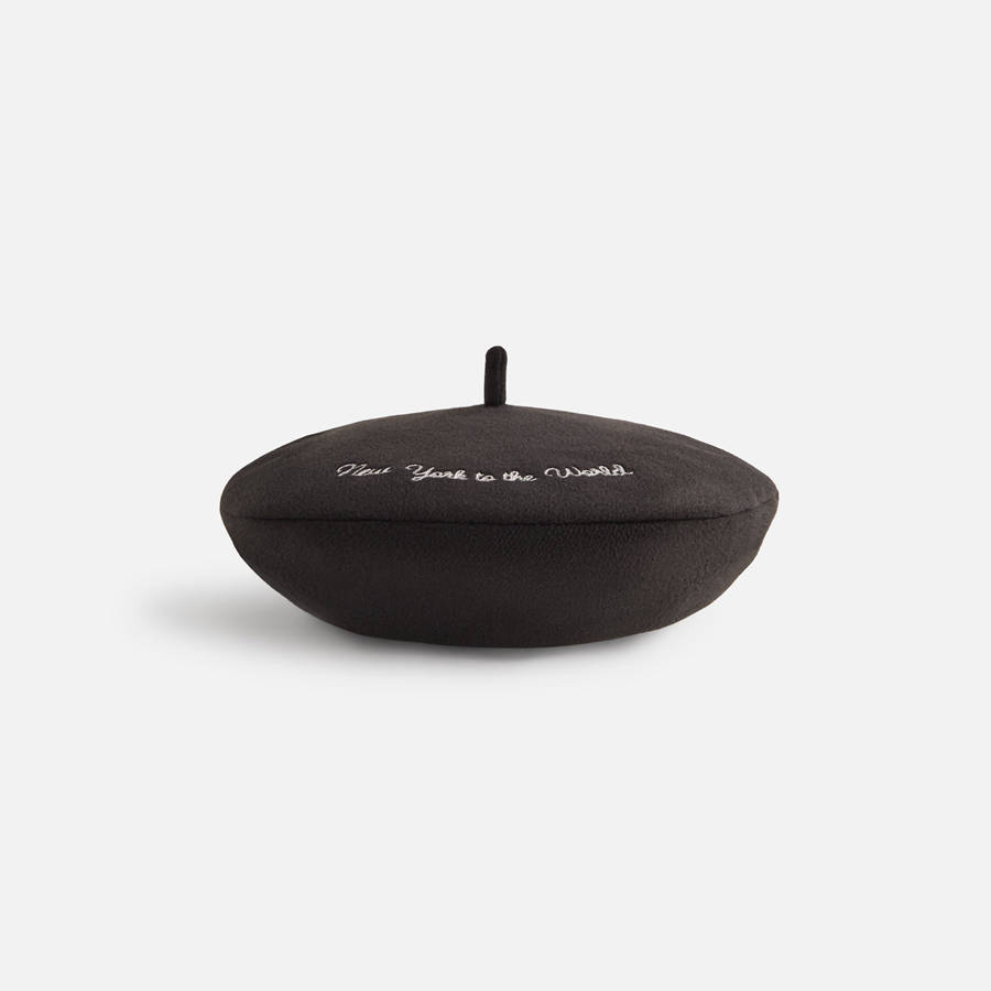 Black Kids' Kith Wool Beret Headwear | 1809-LPGNH