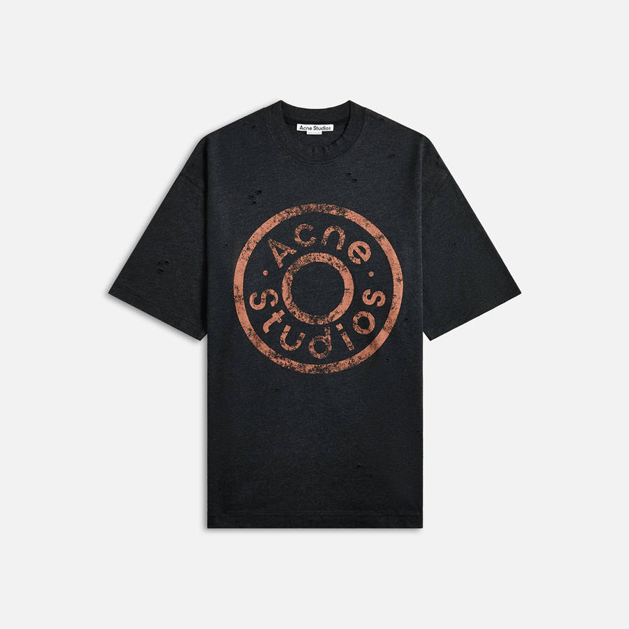 Black Men Kith Acne Studioss T-Shirt | 1642-CATPK