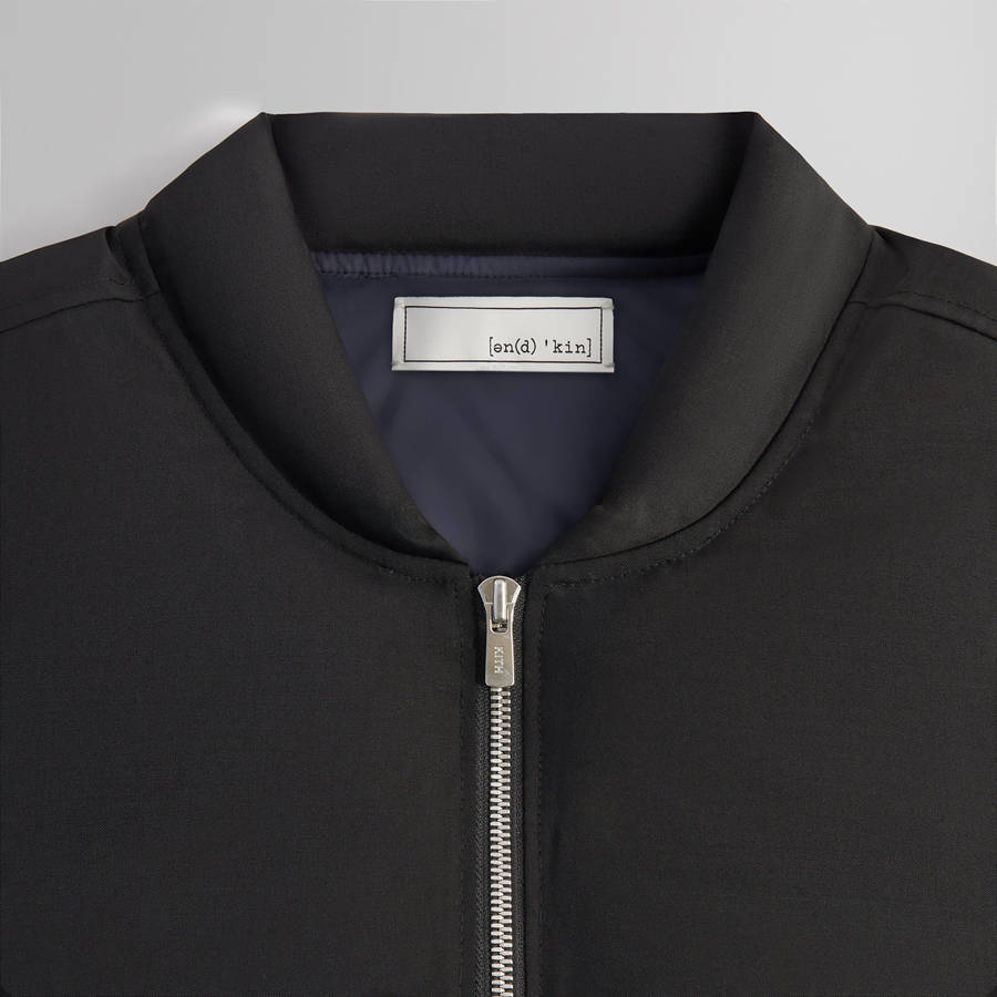 Black Men Kith And Kin Liam Puffed Bomber Jackets | 1369-UHBFD