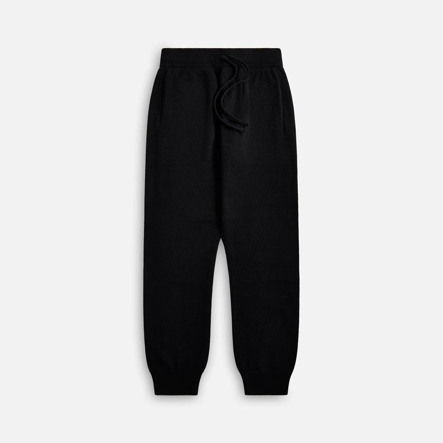 Black Men Kith Auralee Baby Cashmere Knits Pants | 1673-GRJKX