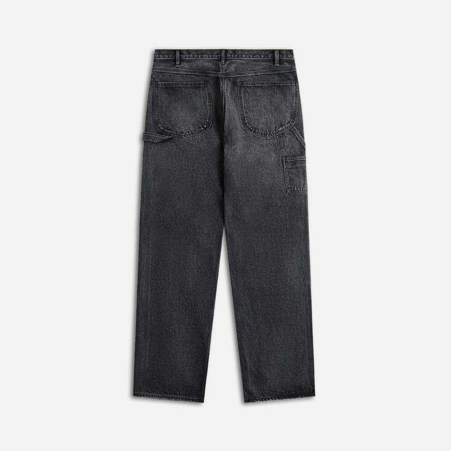 Black Men Kith Auralee Selvedge Faded Heavy Denim Painter Jeans | 9167-JPOKN