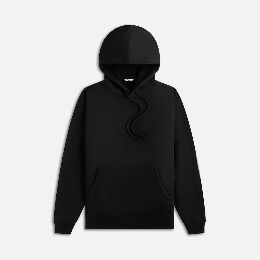 Black Men Kith Auralee Smooth Soft Sweater Parka Sweatshirts | 4263-LMEIY