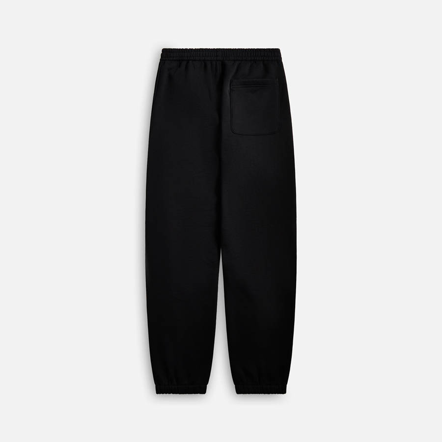 Black Men Kith Auralee Smooth Soft Sweats Pants | 1732-UFJTK