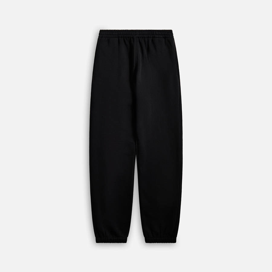 Black Men Kith Auralee Smooth Soft Sweats Pants | 1732-UFJTK