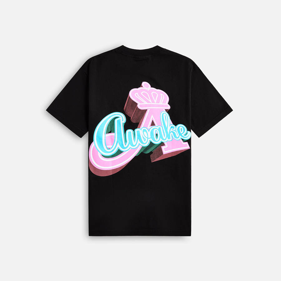 Black Men Kith Awake NY Crown A Shirts | 6972-ABSKZ