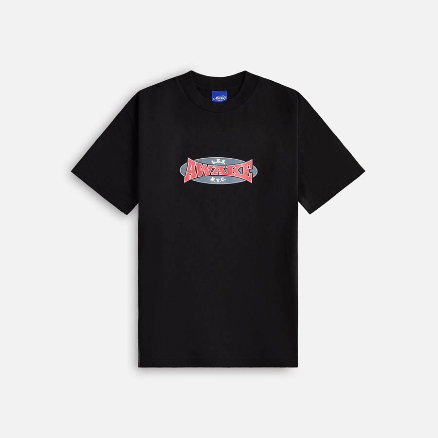 Black Men Kith Awake NY Les Ny T-Shirt | 1053-LOMXK