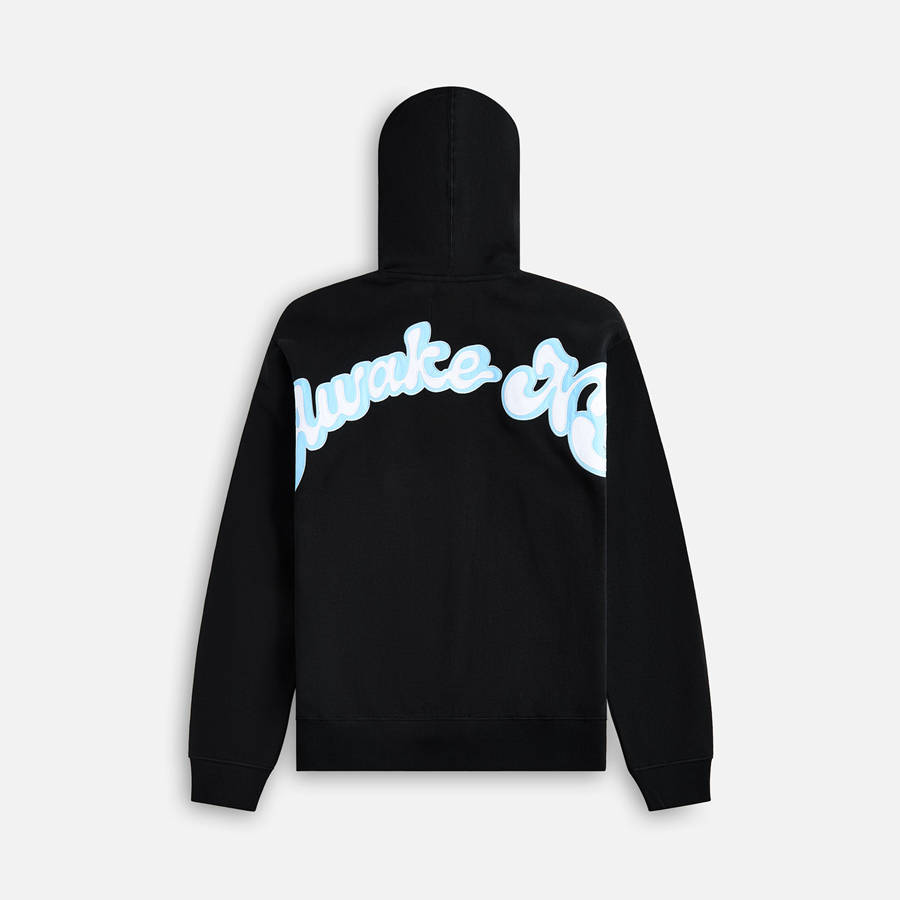 Black Men Kith Awake NY Twill Logo Hoodie Sweatshirts | 5769-FVRWB