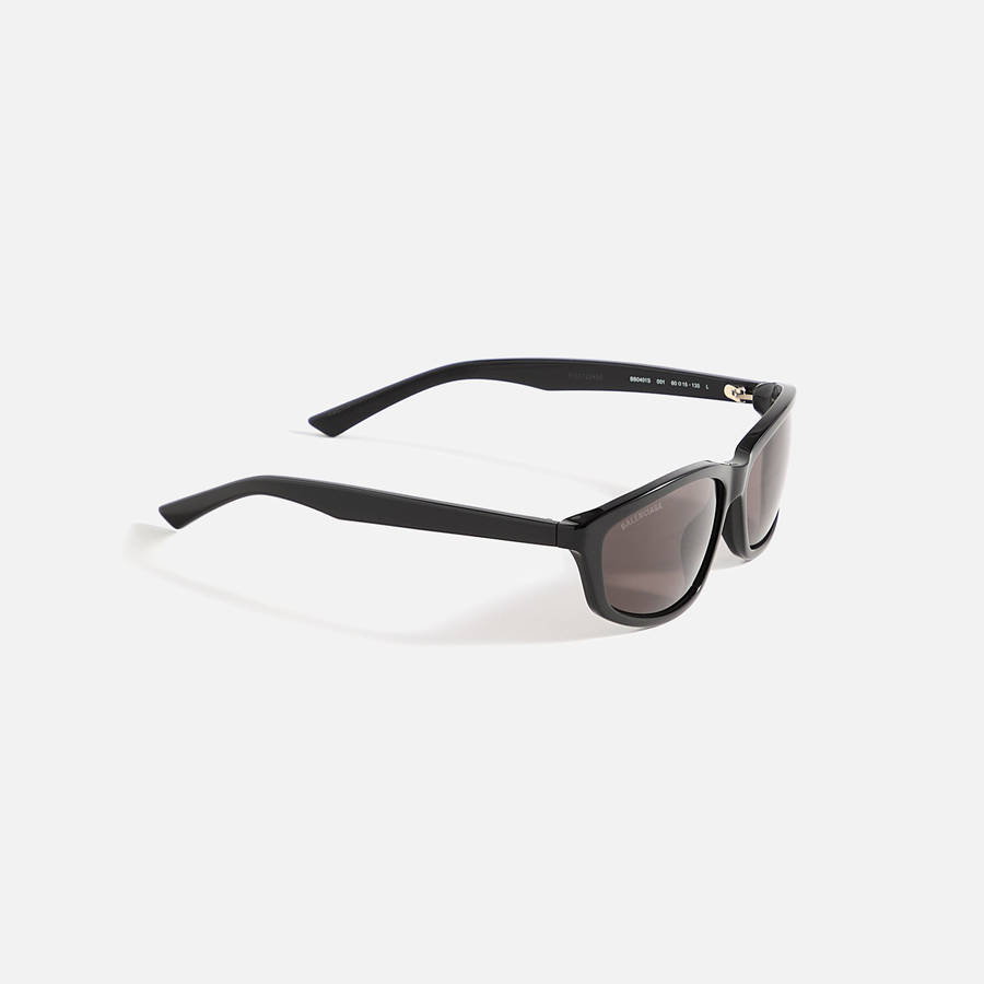 Black Men Kith Balenciaga Rectangular Frames Sunglasses | 3784-DHWYQ