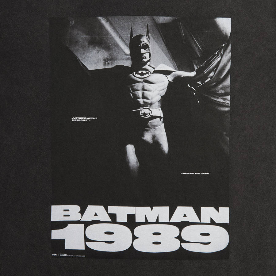 Black Men Kith Batman | 1989 Justice Vintage T-Shirt | 4367-STAVX