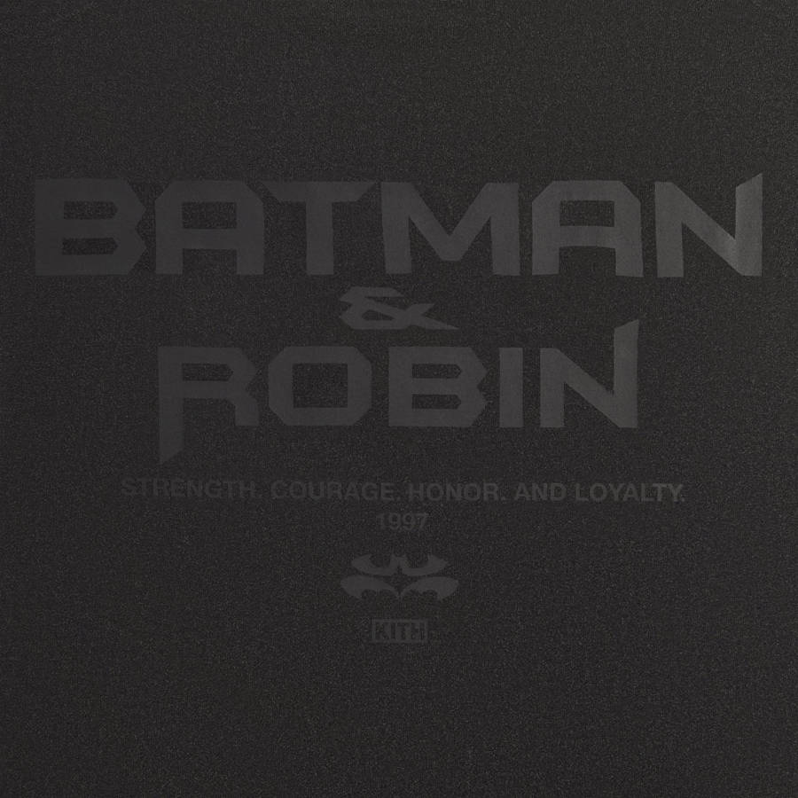 Black Men Kith Batman | Batman and Robin Vintage T-Shirt | 5740-KRUFC