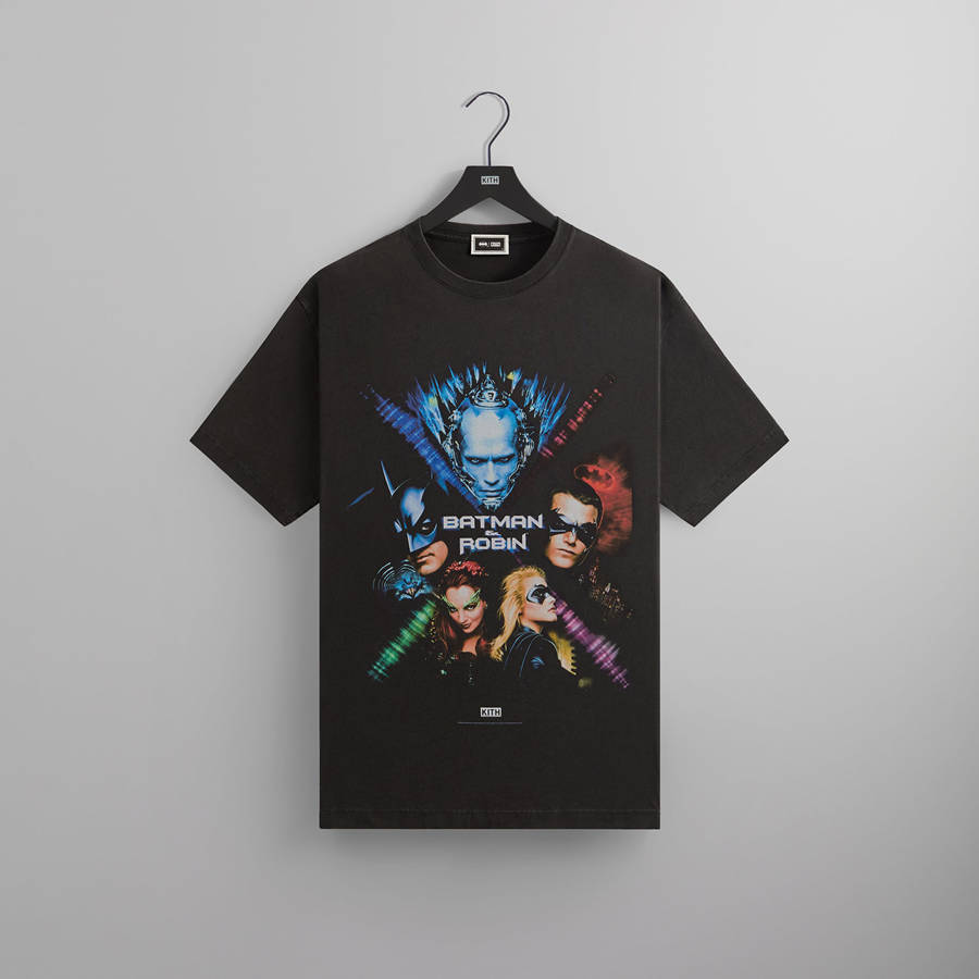 Black Men Kith Batman | Batman and Robin Vintage T-Shirt | 5740-KRUFC