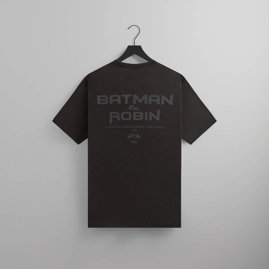 Black Men Kith Batman | Batman and Robin Logo Vintage T-Shirt | 4961-VAEUW