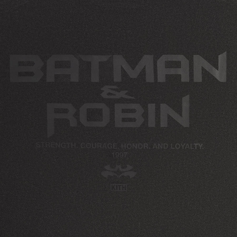 Black Men Kith Batman | Batman and Robin Logo Vintage T-Shirt | 4961-VAEUW