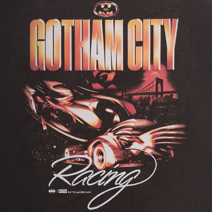 Black Men Kith Batman | Batmobile Vintage Shirts | 8745-DHBLC