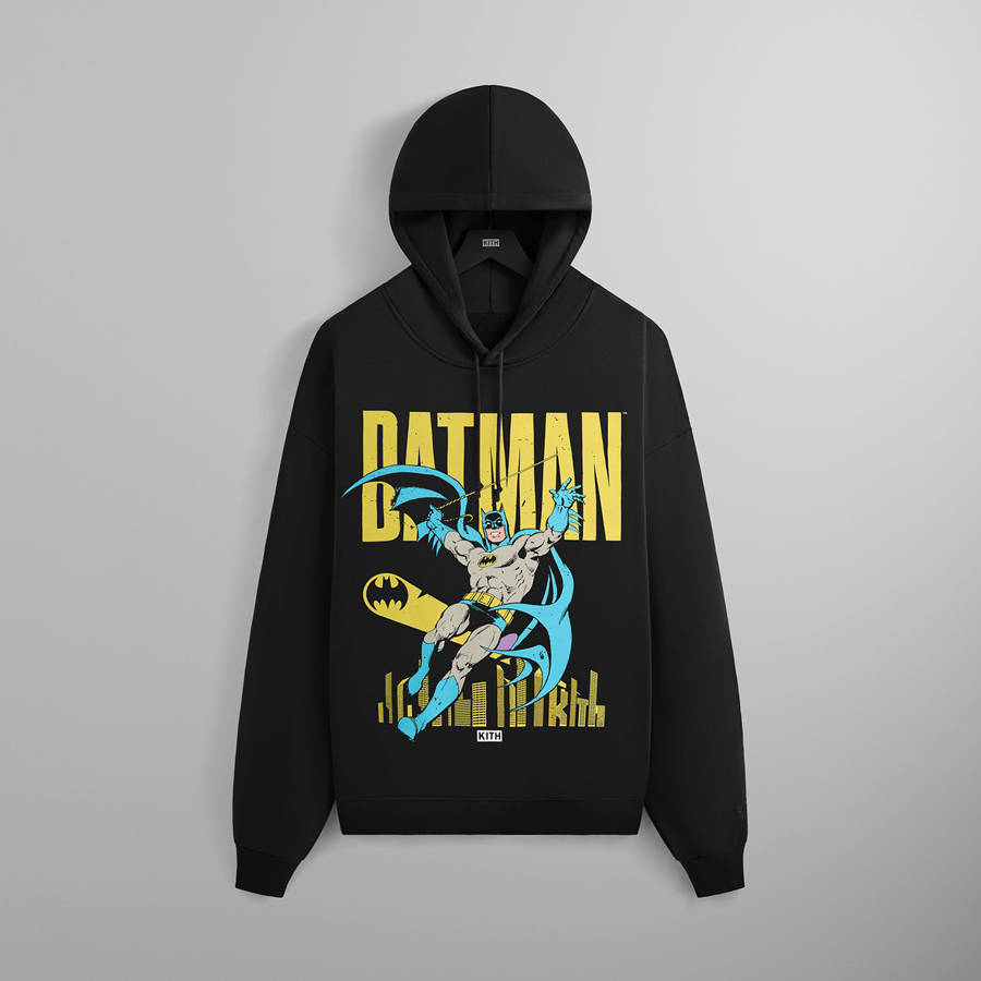 Black Men Kith Batman | Classic Vintage Nelson Hoodie Sweatshirts | 6584-FPCTS