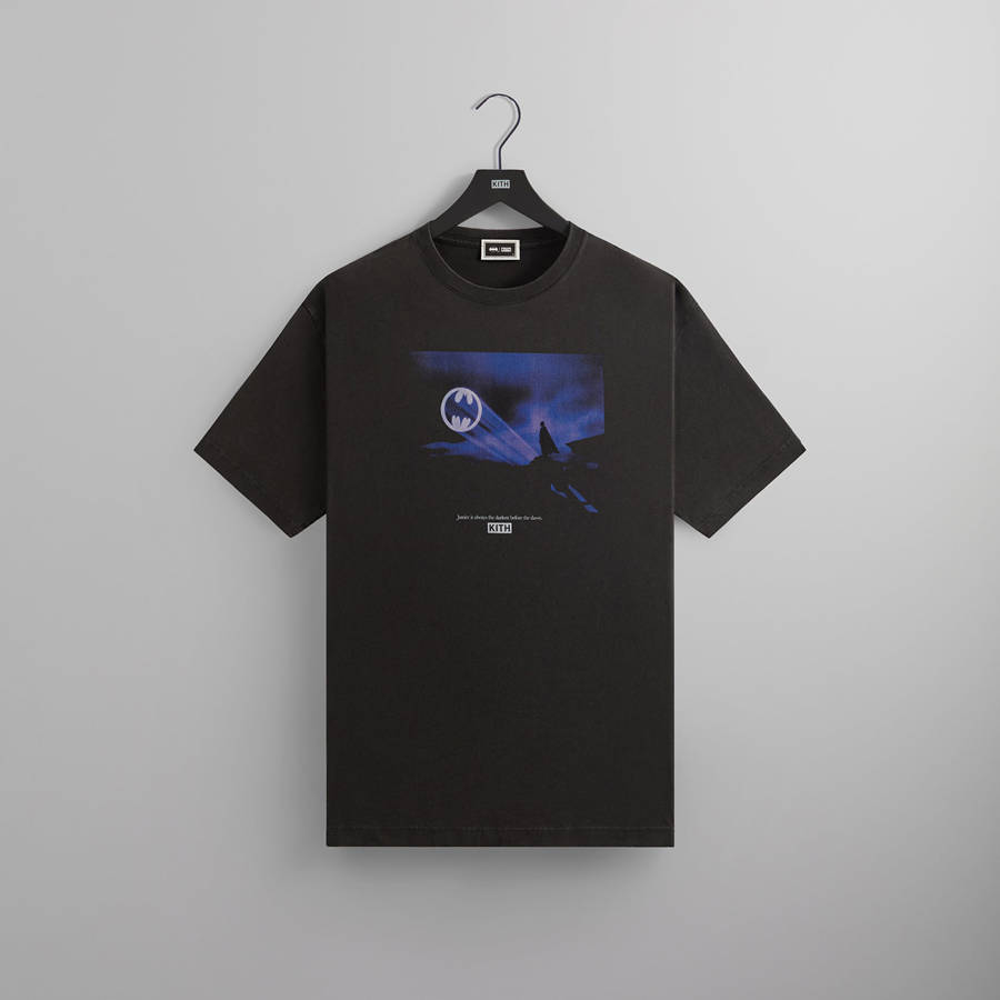 Black Men Kith Batman | Justice Vintage T-Shirt | 3140-PVECF
