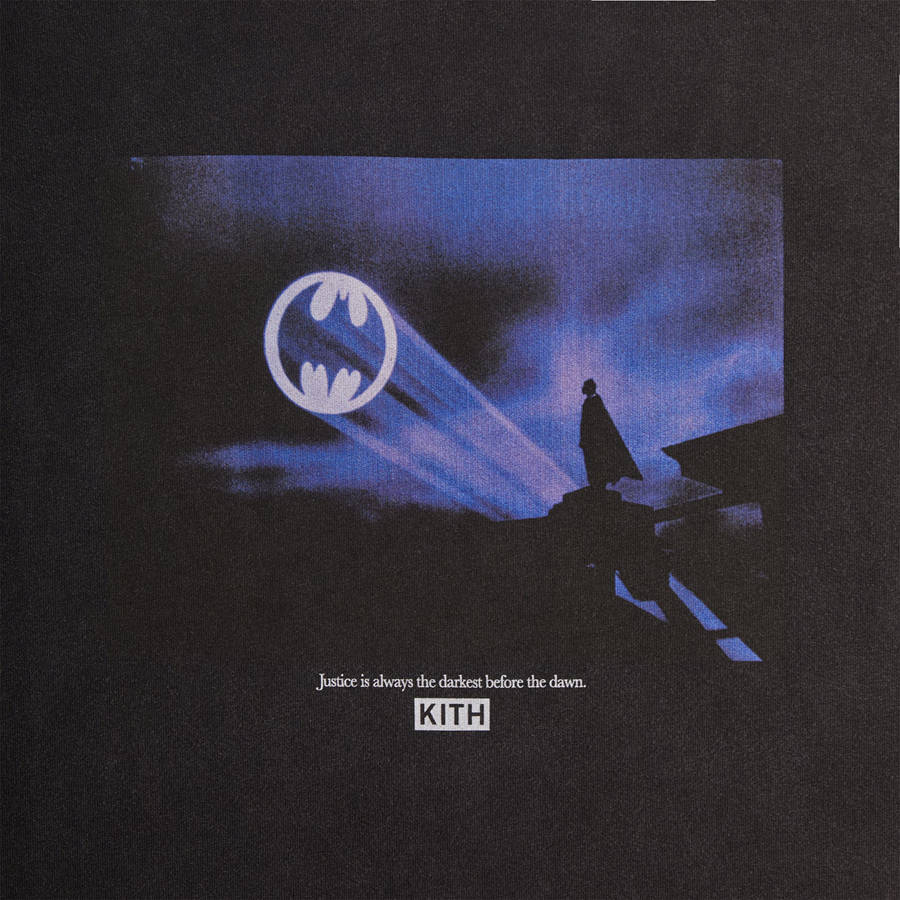 Black Men Kith Batman | Justice Vintage T-Shirt | 3140-PVECF