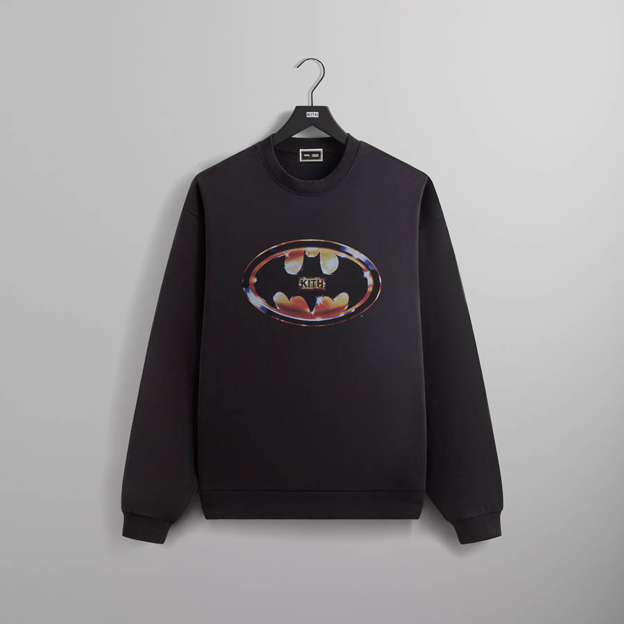 Black Men Kith Batman | Logo Vintage Nelson Crewneck Sweatshirts | 1095-DCTBN