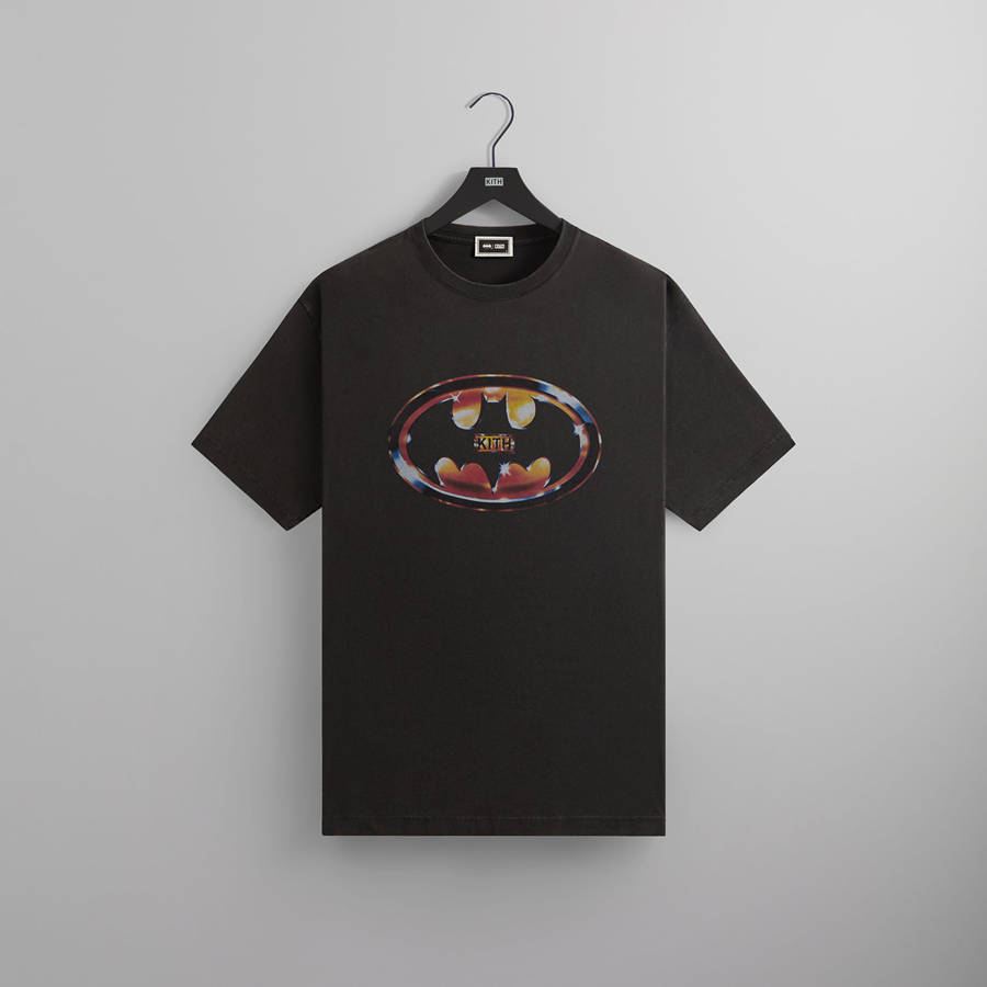 Black Men Kith Batman | Logo Vintage T-Shirt | 9084-YHPMG