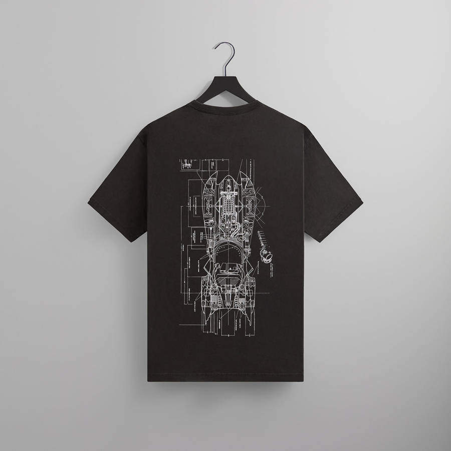 Black Men Kith Batman | Schematics Vintage T-Shirt | 4362-YMOWZ