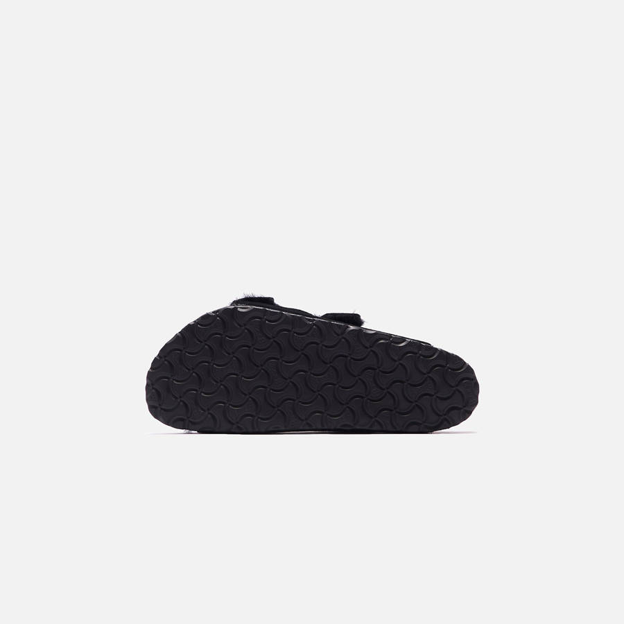 Black Men Kith Birkenstock Arizona Shearling Sandals | 3427-JKBDH