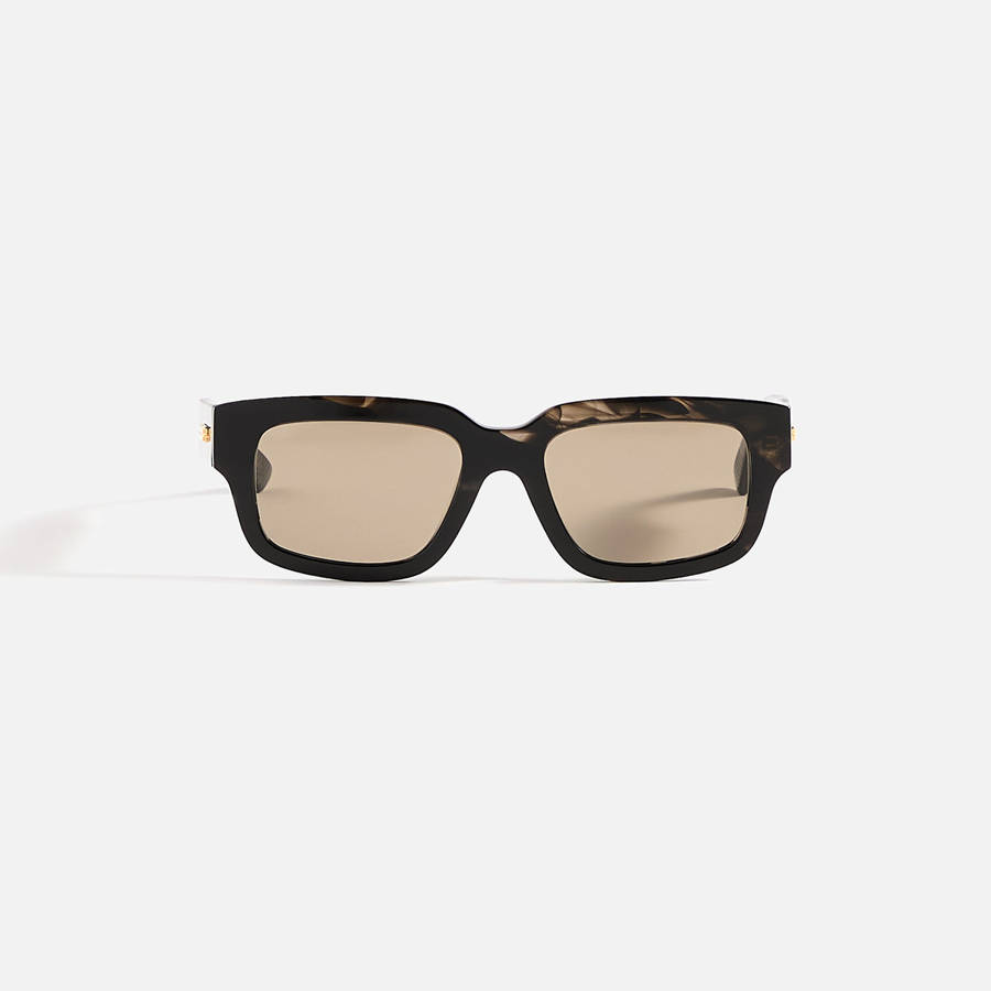 Black Men Kith Bottega Veneta Rectangular Frames Sunglasses | 1365-GHADC