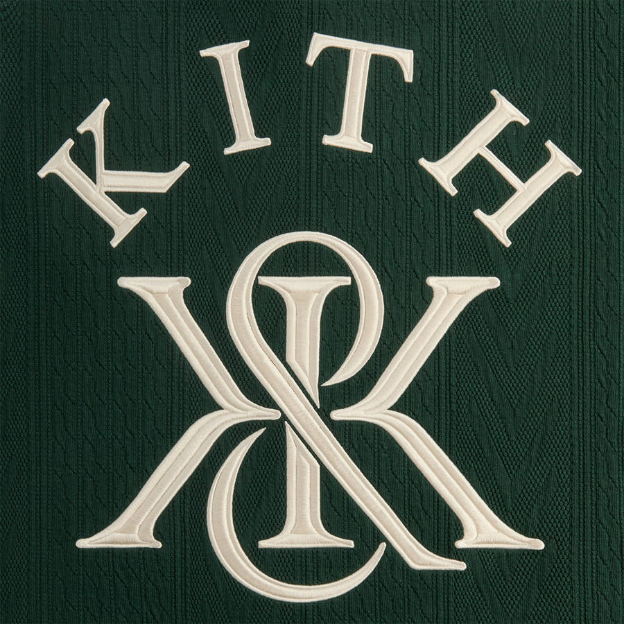 Black Men Kith Cable Fleece Quarter Zip Sweatshirts | 1570-GADCH