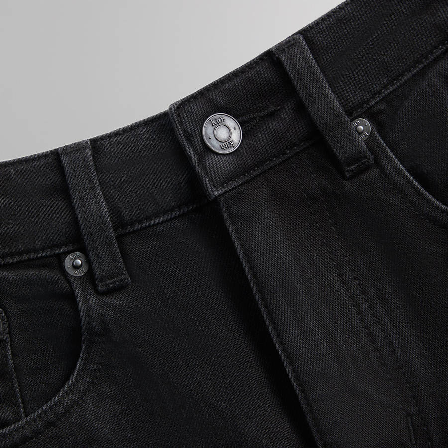 Black Men Kith Centre Straight Jeans | 4756-FXPGL
