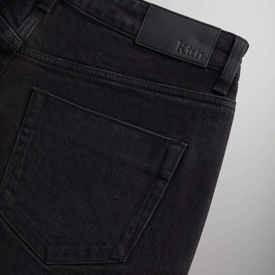 Black Men Kith Centre Straight Jeans | 4756-FXPGL