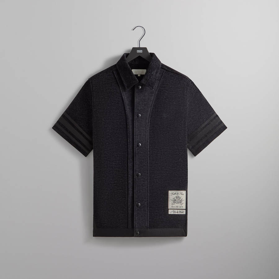Black Men Kith Chenille Woodpoint Shirts | 5723-QPMDA