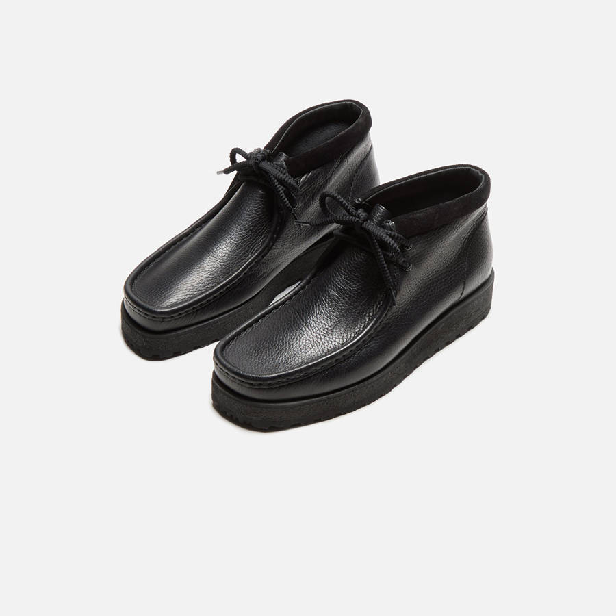 Black Men Kith Clarks Wallabee Scout Boots | 9106-DZBUT