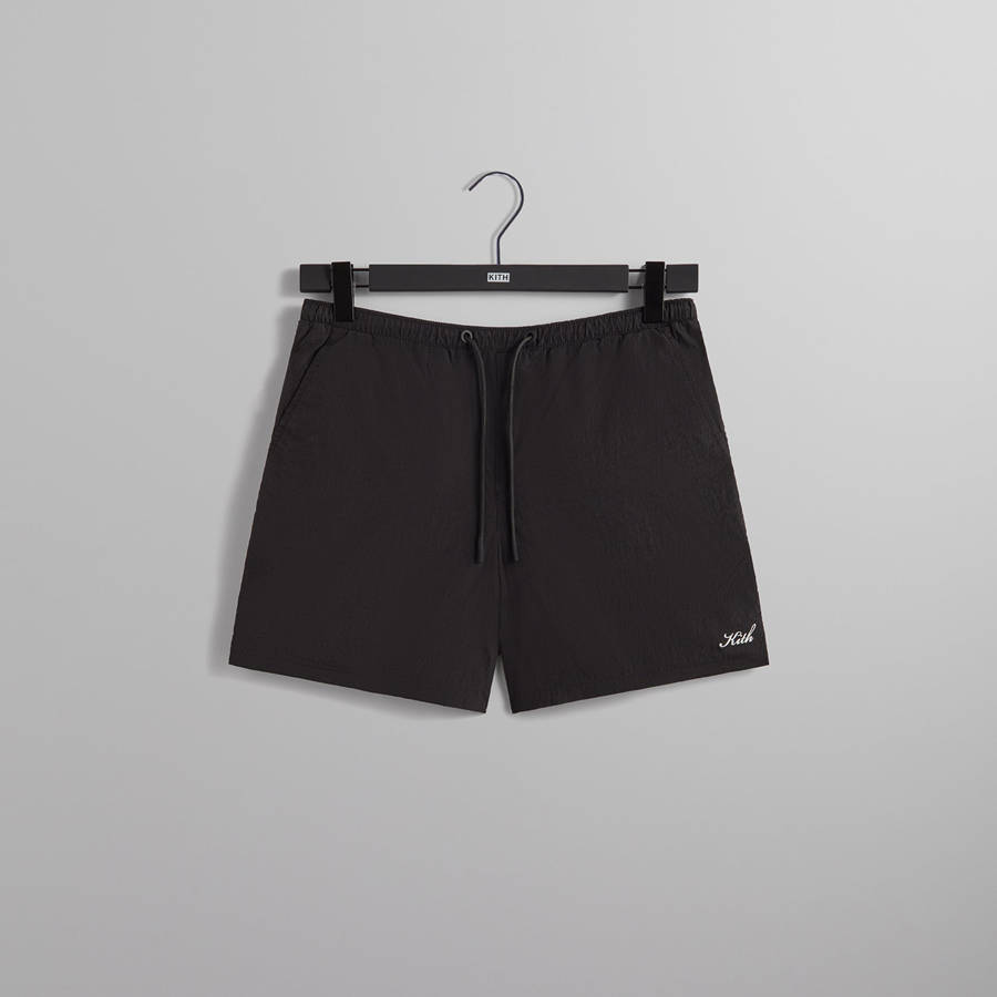 Black Men Kith Collins Swim Shorts | 5370-SWTJZ