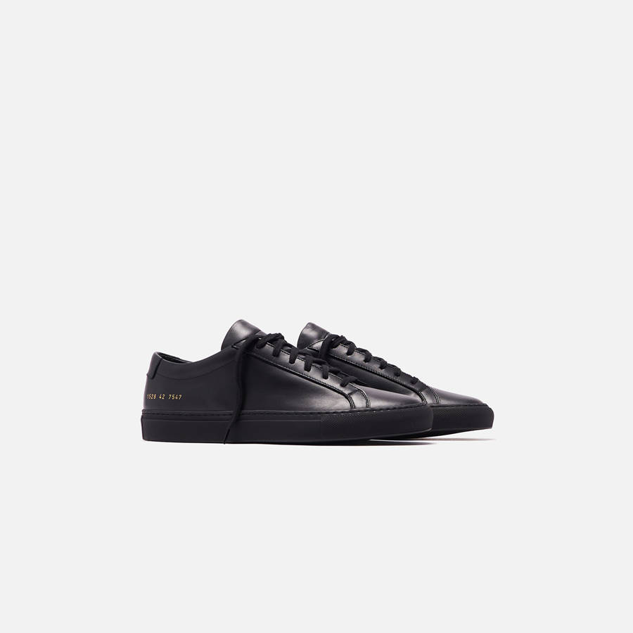 Black Men Kith Common Projects Original Achilles Low Sneakers | 2730-LDSQO