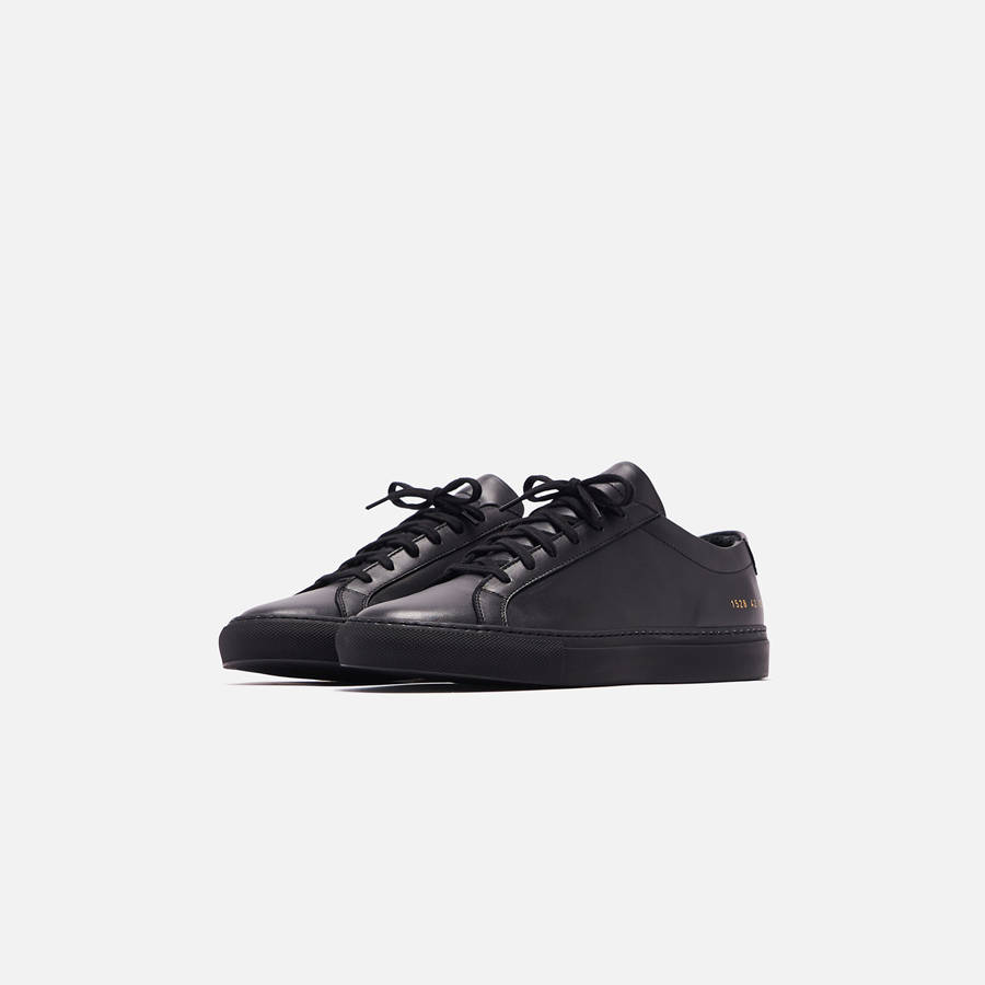 Black Men Kith Common Projects Original Achilles Low Sneakers | 2730-LDSQO