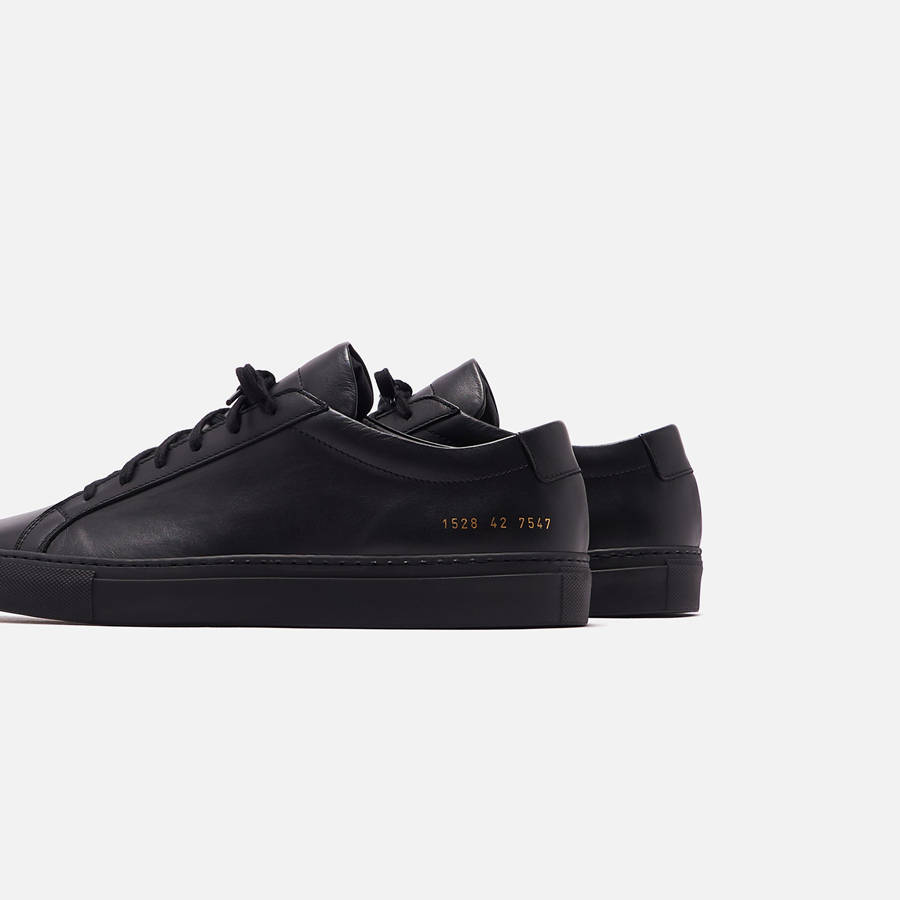 Black Men Kith Common Projects Original Achilles Low Sneakers | 2730-LDSQO
